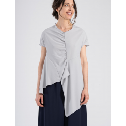 TOP FRUNCIDO DOBLE CREPE